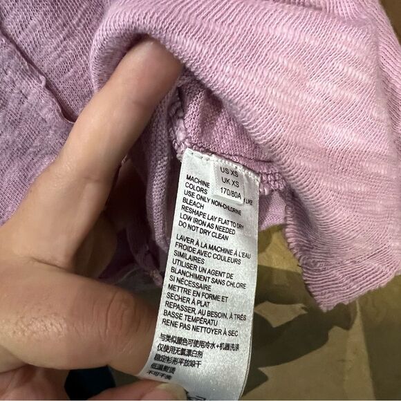 Urban Outfitters Pink Cropped Long Dolman Sleeve Button-Down Top - Size X-Small - Picture 5 of 5